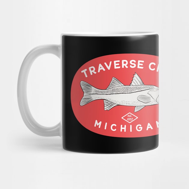 Traverse City Michigan Fishing by Eureka Shirts